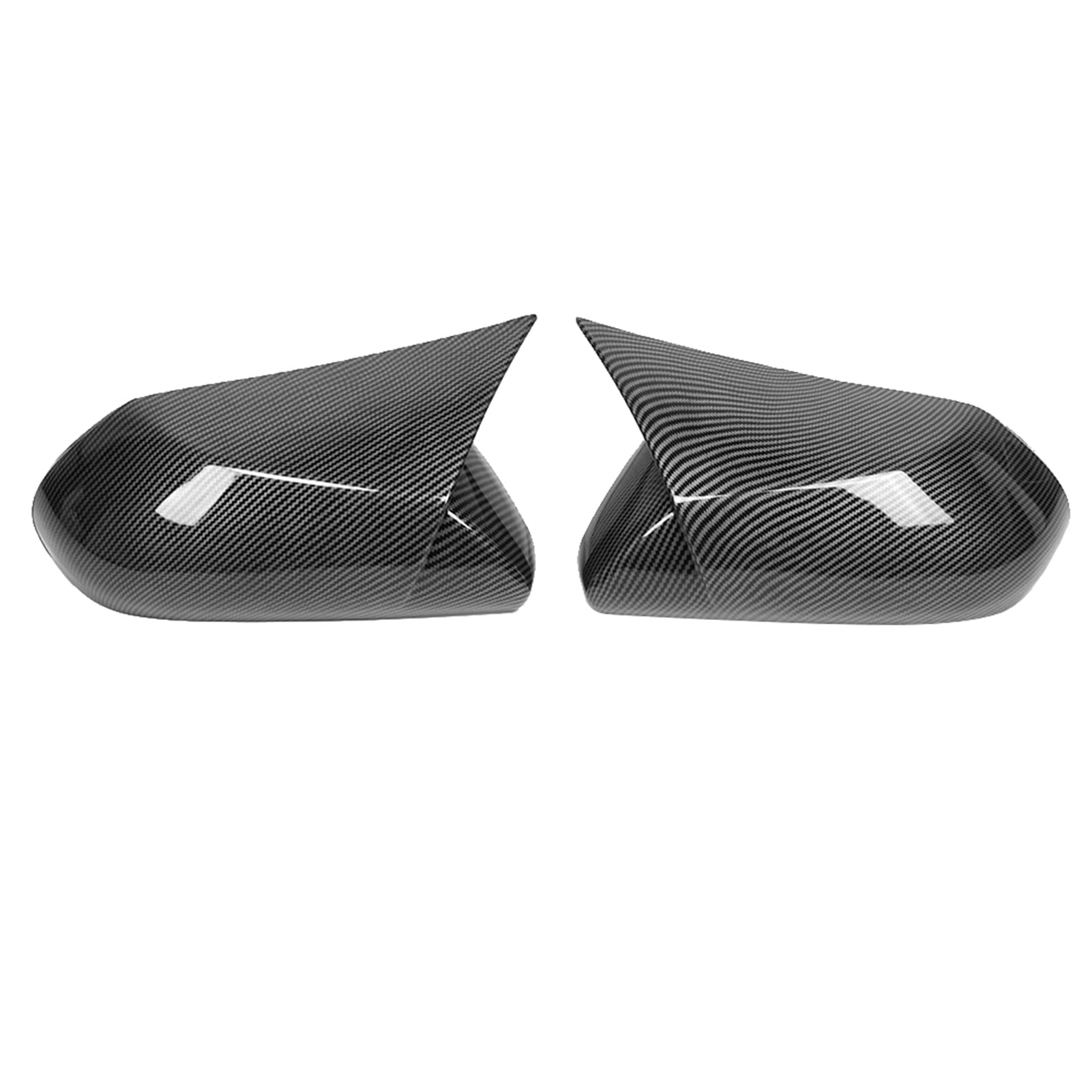 Seitenspiegelabdeckung, Glänzende Schwarze ABS -Spiegelabdeckungskappe Mirror Cap Car Mirror Deckabdeckung Kohlefaserstil für XV70 Le Se XLE XSE XLE 20182020 (Hydro Dip Carbon Look) von Brrnoo