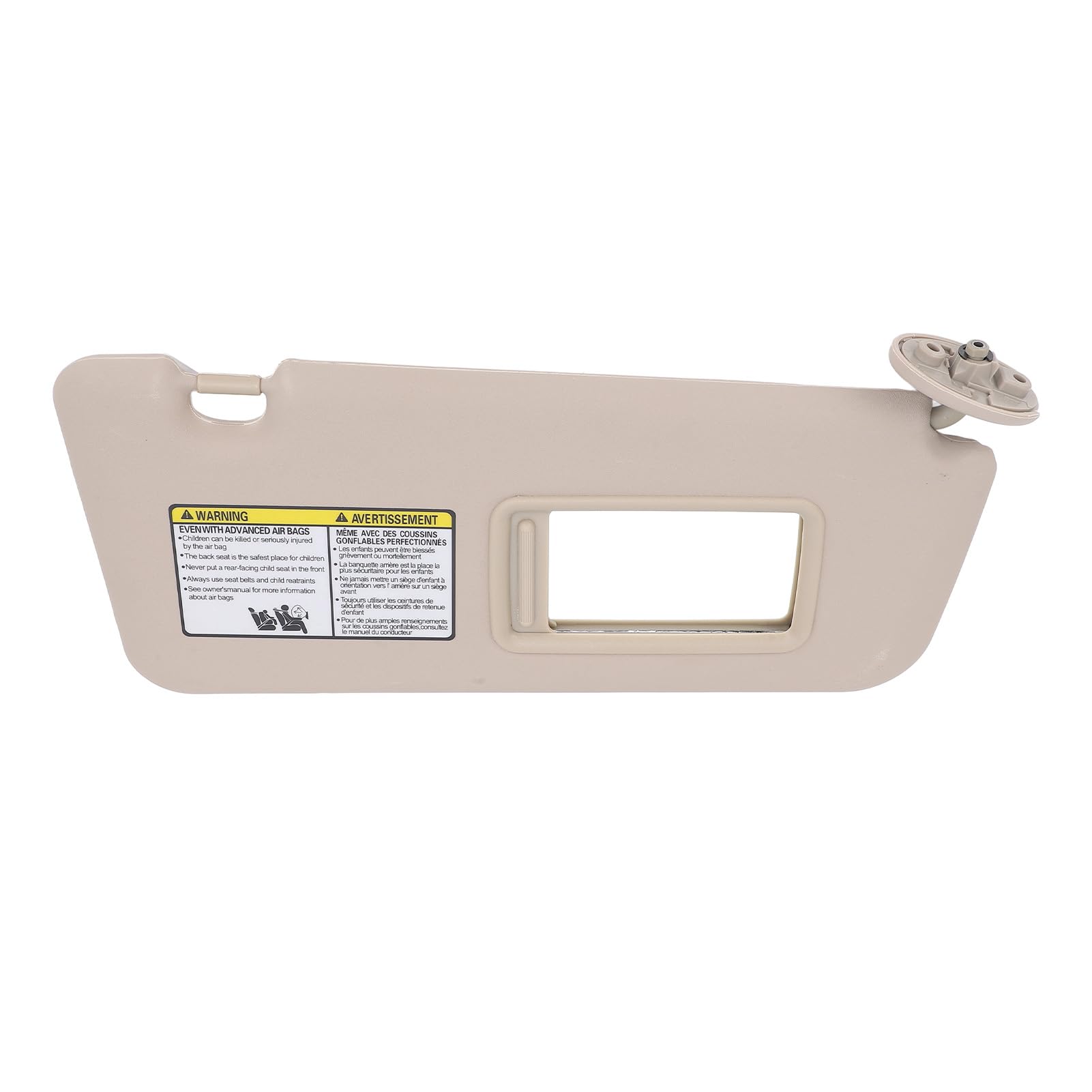 Sonnenvisier für Auto, Vordere Rechte Beifahrerseite Sonnenschutz Visor -Auto Sonnenvisor mit Make -up Spiegel für 2004 Bis 2005 (Beige) von Brrnoo