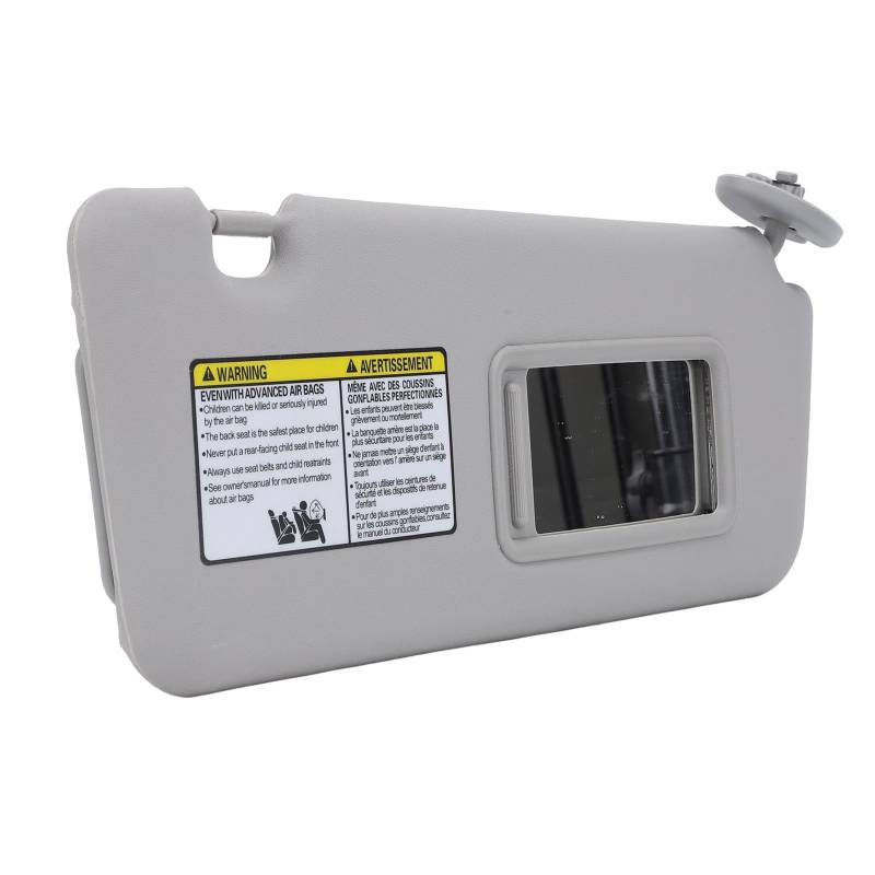 Sonnenvisier für Auto, Vordere Rechte Beifahrerseite Sonnenschutz Visor -Auto Sonnenvisor mit Make -up Spiegel für 2004 Bis 2005 (Gray) von Brrnoo