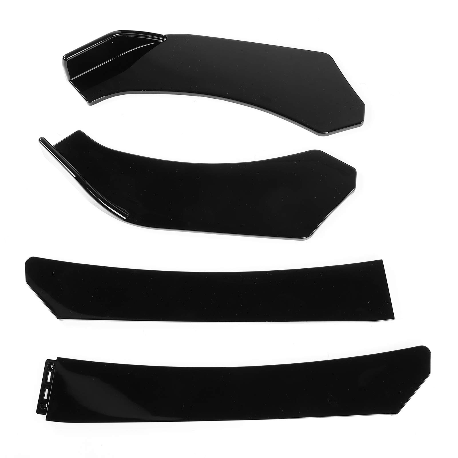 Vordere Stoßfänger Lippe, 4pcs Universal Glossy Black ABS Lower Kinn Diffusor Frontlippenspoiler Frontsplitter mit Zubehörpack für Autos Vorne Gegen Kratzer Vordere Stoßfänger Lippe, 4pcs Universal Glossy Black ABS Lower Kinn Diffusor Frontlippenspoiler Frontsplitter mit Zubehörpack für Autos Vorne Gegen Kratzer von Brrnoo
