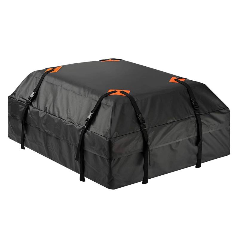 Wasserdichtes Auto -Dachbag, Große Kapazität 600d Oxford Stofffahrzeug Cargo -Träger Dach -Frachtträger für Autos SUVS -LKWs, mit Anti -Schlupf -Pads, Einfache Installation für von Brrnoo