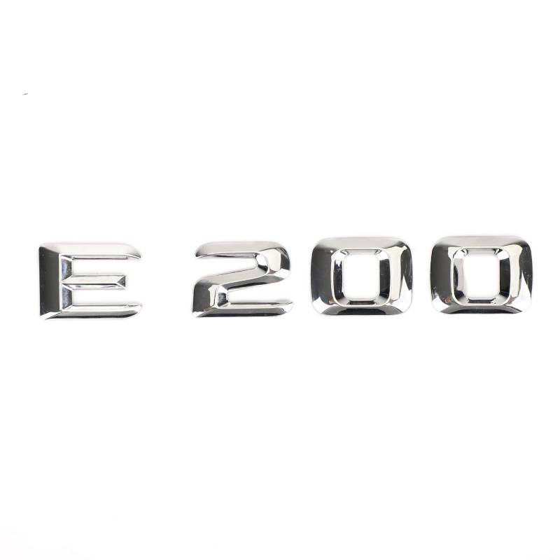 Bruce & Shark Rear Trunk Nameplate Emblem Abzeichen Aufkleber Decal Für E200 Chrome von Bruce & Shark