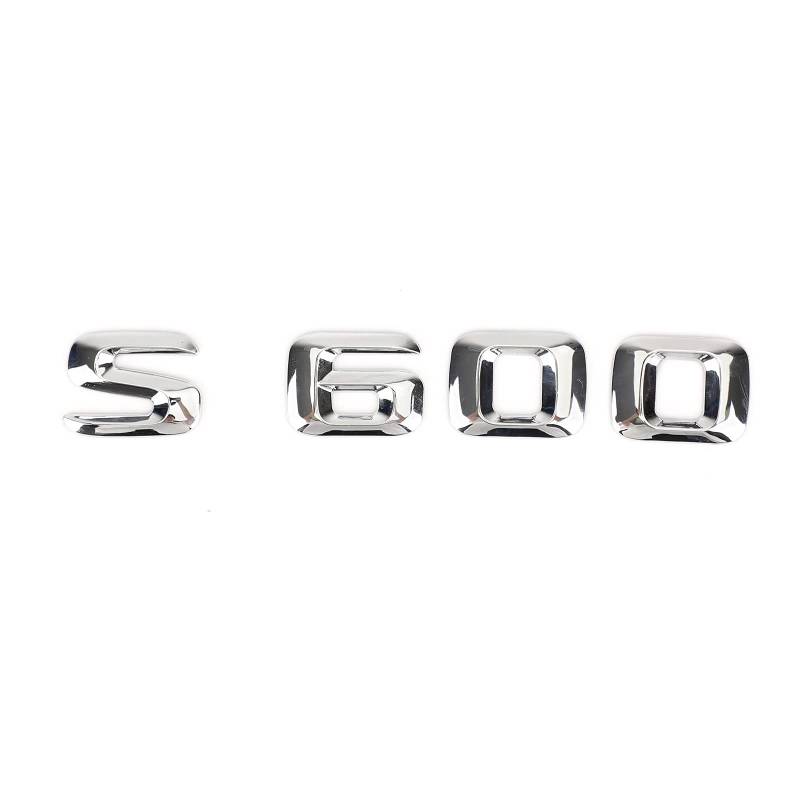 Bruce & Shark Rear Trunk Nameplate Emblem Abzeichen Aufkleber Decal Für S600 Chrome von Bruce & Shark