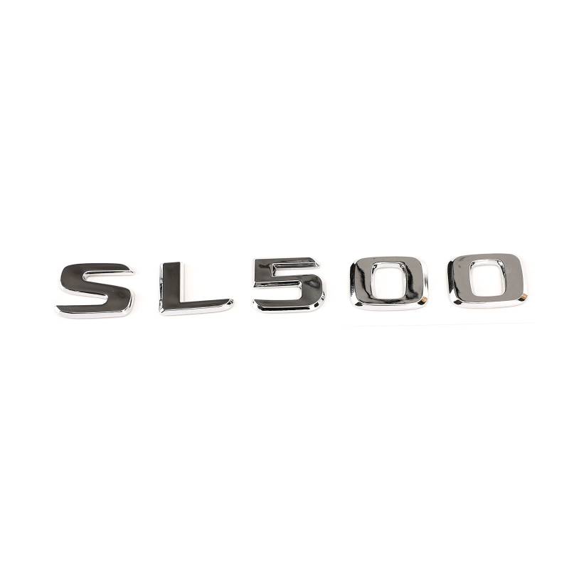 Bruce & Shark Trunk Rear Emblems Badge Chrome Letter Sl 500 Für R27 R231 Sl Sl500 von Bruce & Shark