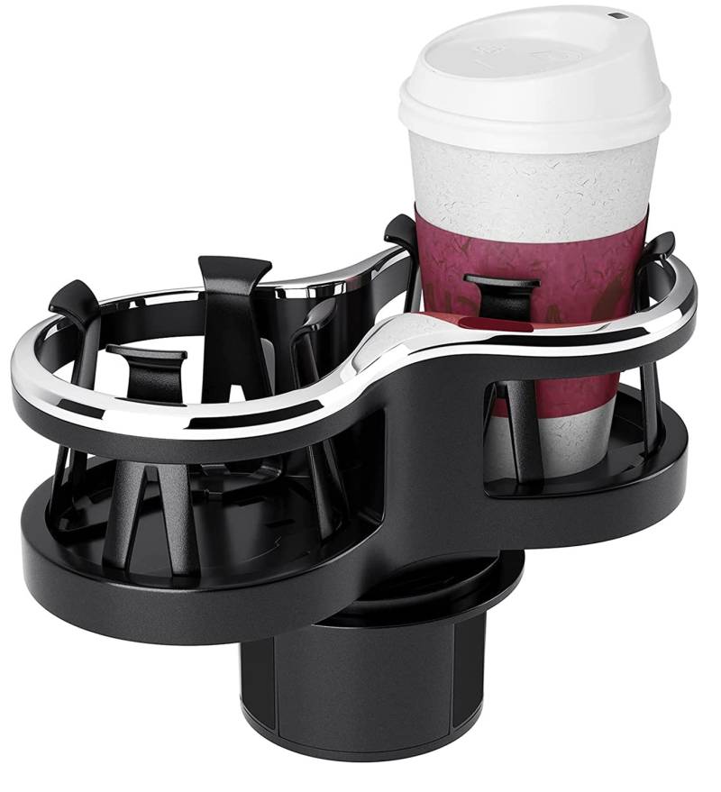 Bseical Auto 2-in-1 Getränkehalter Universal, Schwarz, ABS-Kunststoff, 69 mm, Universal Car Drink Holder von Bseical