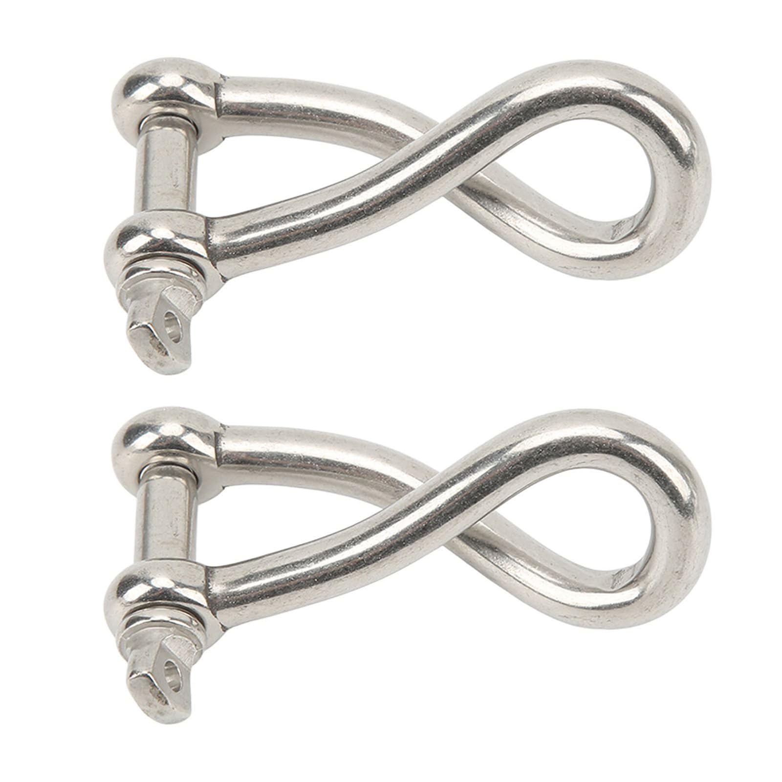 Btgghytr 12 mm Mehrzweck-Edelstahl-Bügel, geeignet für Ketten, Kabel, Camping, Bergsteigen, zur Sicherung von Frachtausrüstung, 2 x Btgghytr 12 mm Mehrzweck-Edelstahl-Bügel, geeignet für Ketten, Kabel, Camping, Bergsteigen, zur Sicherung von Frachtausrüstung, 2 x von Btgghytr