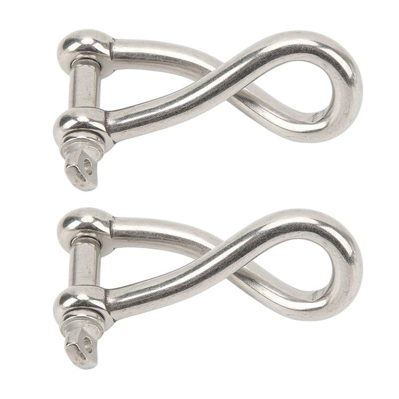 Btgghytr 12 mm Mehrzweck-Edelstahl-Bügel, geeignet für Ketten, Kabel, Camping, Bergsteigen, zur Sicherung von Frachtausrüstung, 2 x von Btgghytr