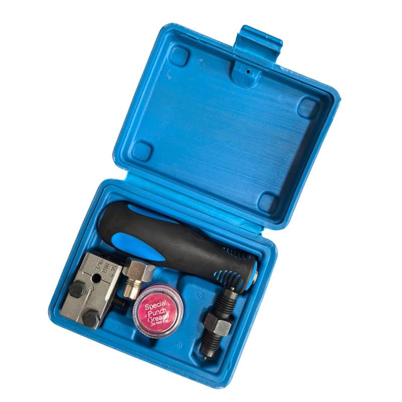 Btgghytr Auto Bremsleitung Bördelgerät Doppel-Bördelwerkzeug 3/16 Zoll 4,75 mm manuelles Rohr-Bördelwerkzeug-Set mit Aufbewahrungsbox von Btgghytr