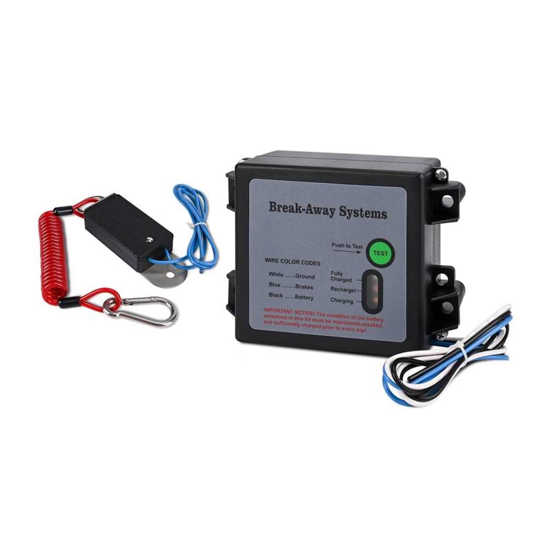 Btgghytr Einfach zu installierende elektrische Anhängerbremse, Breakaway-System-Controller, 12 V, mit LED-Indikatoren für den Fahrzeuggebrauch von Btgghytr