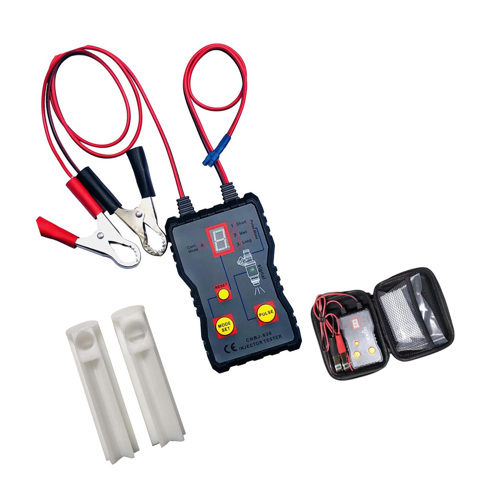 Btgghytr Öl-Injektoren-Tester und Reiniger-Set, 12 V, 4 Modi, Handheld-Automobil-Öl-Reinigungs-Injektoren, Testwerkzeug Btgghytr Öl-Injektoren-Tester und Reiniger-Set, 12 V, 4 Modi, Handheld-Automobil-Öl-Reinigungs-Injektoren, Testwerkzeug von Btgghytr
