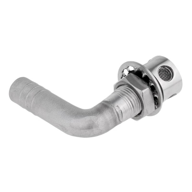 Btgghytr Öltank-Entlüftung für 1,6 cm (5/8 Zoll) Schlauch, bündig montiert, Öltankentlüftung, Marine-Qualität, Edelstahl-Tankentlüftung von Btgghytr