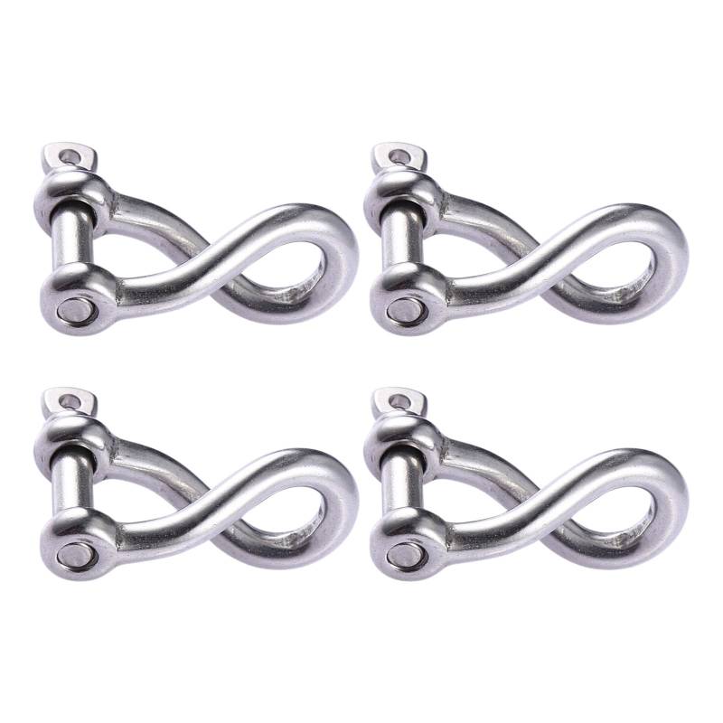 Btgghytr Robuster Kettenschäkel, Edelstahl, Hebelastung, Bolzen, Anker, Bögen, Marineringe, Schäkel, 6 mm von Btgghytr