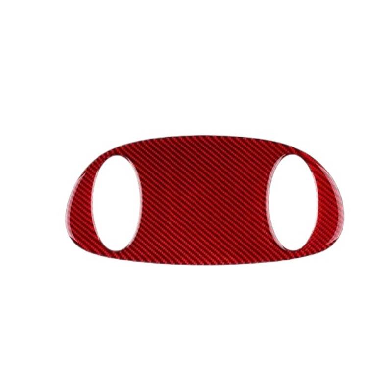Auto Interieur Panel Trim Autodach Lese Overhead Lichtkonsolen Abdeckungsverkleidung Weiche Kohlefaser Aufkleber Für Mini Für Cooper Für Hatch 1 R50 R53 2001 2002-2005 2006 Auto Innenraum Zubehör(Red, von Btnuahq
