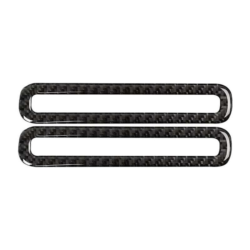 Auto Interieur Panel Trim Autozubehör Kohlefaser Auto Seitentür Defogger Air Vent Outlet Rahmen Aufkleber Innenverkleidung Für Ford Für Mustang GT 2015 2016-2020 2021 Auto Innenraum Zubehör(Black) von Btnuahq