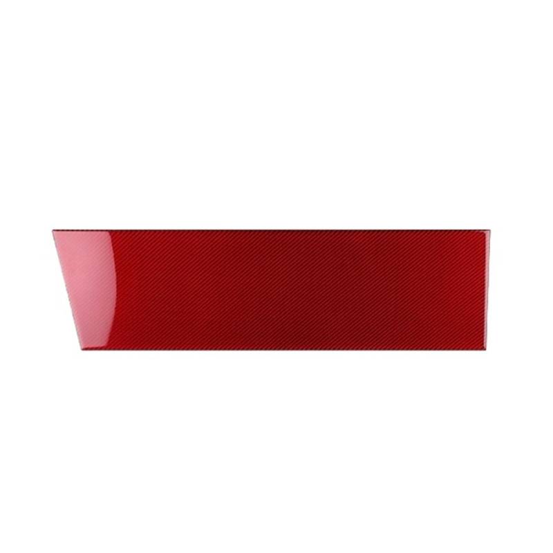 Auto Interieur Panel Trim Echte Weiche Kohlefaser Co-Pilot Instrument Konsole Panel Trim Aufkleber Applikation Auto Innenzubehör Für Tesla Für Model 3 Für Highland 2024 Auto Innenraum Zubehör(RHD Red) von Btnuahq