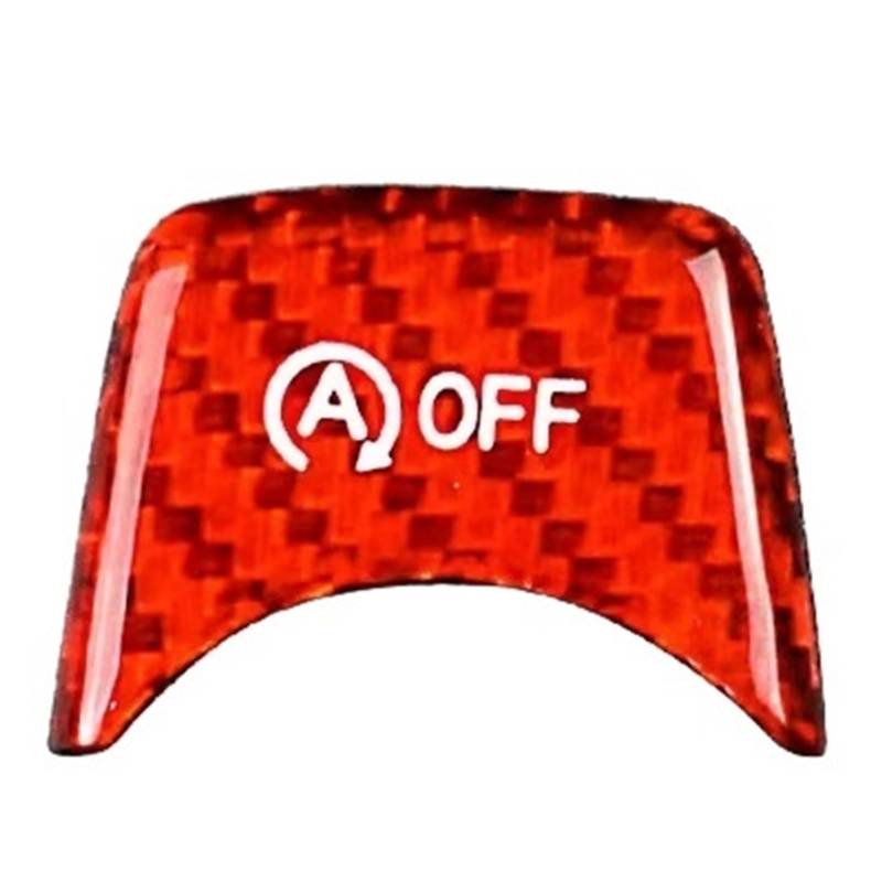 Auto Interieur Panel Trim Für 3 4 Serie F30 F31 F32 F33 F83 F82 Für M2 Für M3 Carbon Faser Zubehör Innen Trim Auto Motor Start Stop AUS-Taste Aufkleber Auto Innenraum Zubehör(Red) von Btnuahq