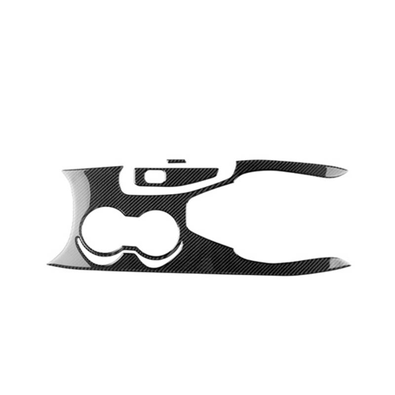 Auto Interieur Panel Trim Weiche Kohlefaser-Aufkleber EPB-Handbremsversion Gangschaltung Wasserbecherverkleidung Für Ford Für Mustang GT Dark Horse EcoBoost 2024 2025 Auto Innenraum Zubehör(Tyep A Bla von Btnuahq