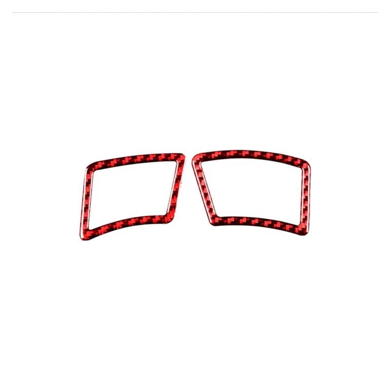 Auto Interieur Panel Trim Zubehör Carbon Fiber Interior Auto Armaturenbrett Panel Air Outlet Trim Rahmen Abdeckung Aufkleber Für 5 Series E60 2004 2005 2006-2008 2009 2010 Auto Innenraum Zubehör(RED) von Btnuahq