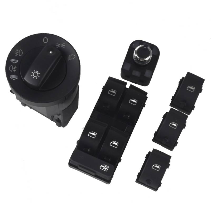 Fensterheberschalter Für A4 B6 B7 RS4 Für SEAT Für Exeo Fenster Panel Switche Master Elektrische Power-Taste Scheinwerfer Schalter Rückspiegel Schalter 2006-2014 Electric Power Fensterheber(A) von Btnuahq