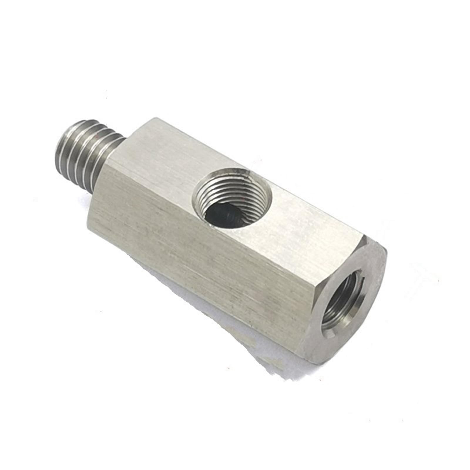 Lambdasonde Öldrucksensor-Anschluss Zuleitungsmanometer T-Adapter Edelstahl Seitliche Löcher 1/8 Zoll NPT Innengewinde M12 M10 M14 1/8NPT 1/4NPT Lambdasensor(M10x1.0) von Btnuahq