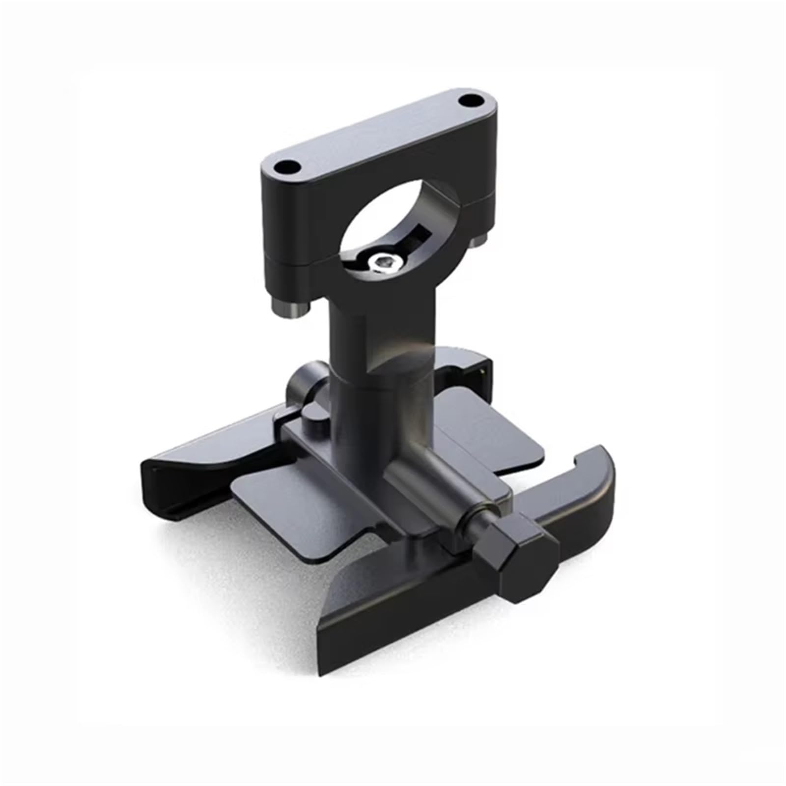 Navigationshalterung Legierung Stoßfest Halterung Reiten Ausrüstung Halter Handy Halter Motorrad Elektrische Auto Navigation Takeaway Aluminium Telefonständerhalter GPS(Handlebar Black) von Btnuahq