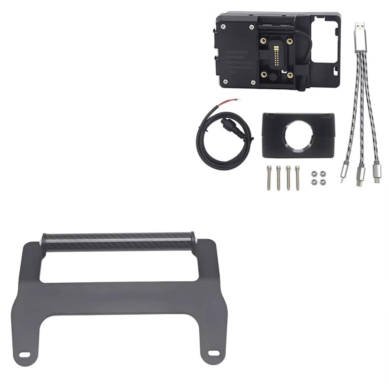 Navigationshalterung Motorrad -Front -Mobiltelefon -GPS -Halterungshalterung USB Und Drahtloser Ladeständer Für SYM Für Maxsym TL 500 TL500 2020 Telefonständerhalter GPS(22mm USB Stand) von Btnuahq