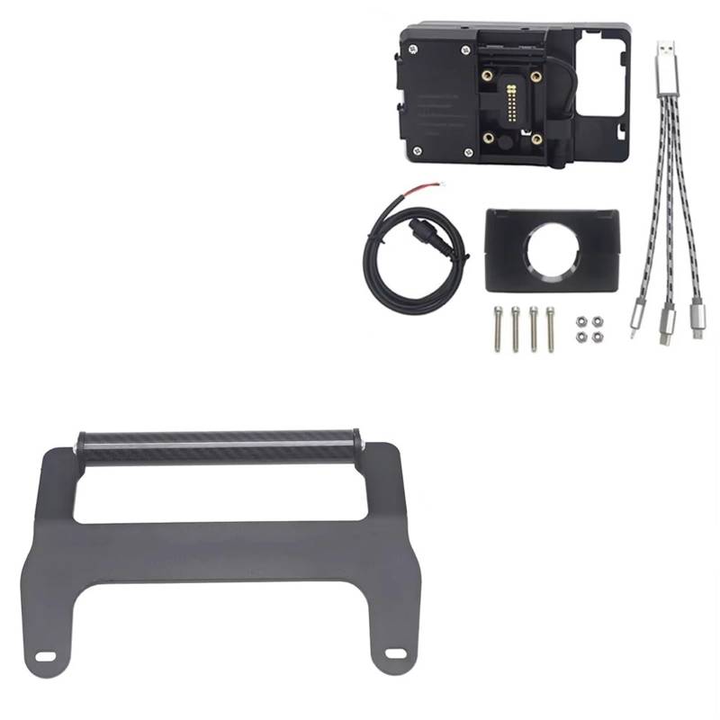 Navigationshalterung Motorrad -Front -Mobiltelefon -GPS -Halterungshalterung USB Und Drahtloser Ladeständer Für SYM Für Maxsym TL 500 TL500 2020 Telefonständerhalter GPS(22mm USB Stand) von Btnuahq