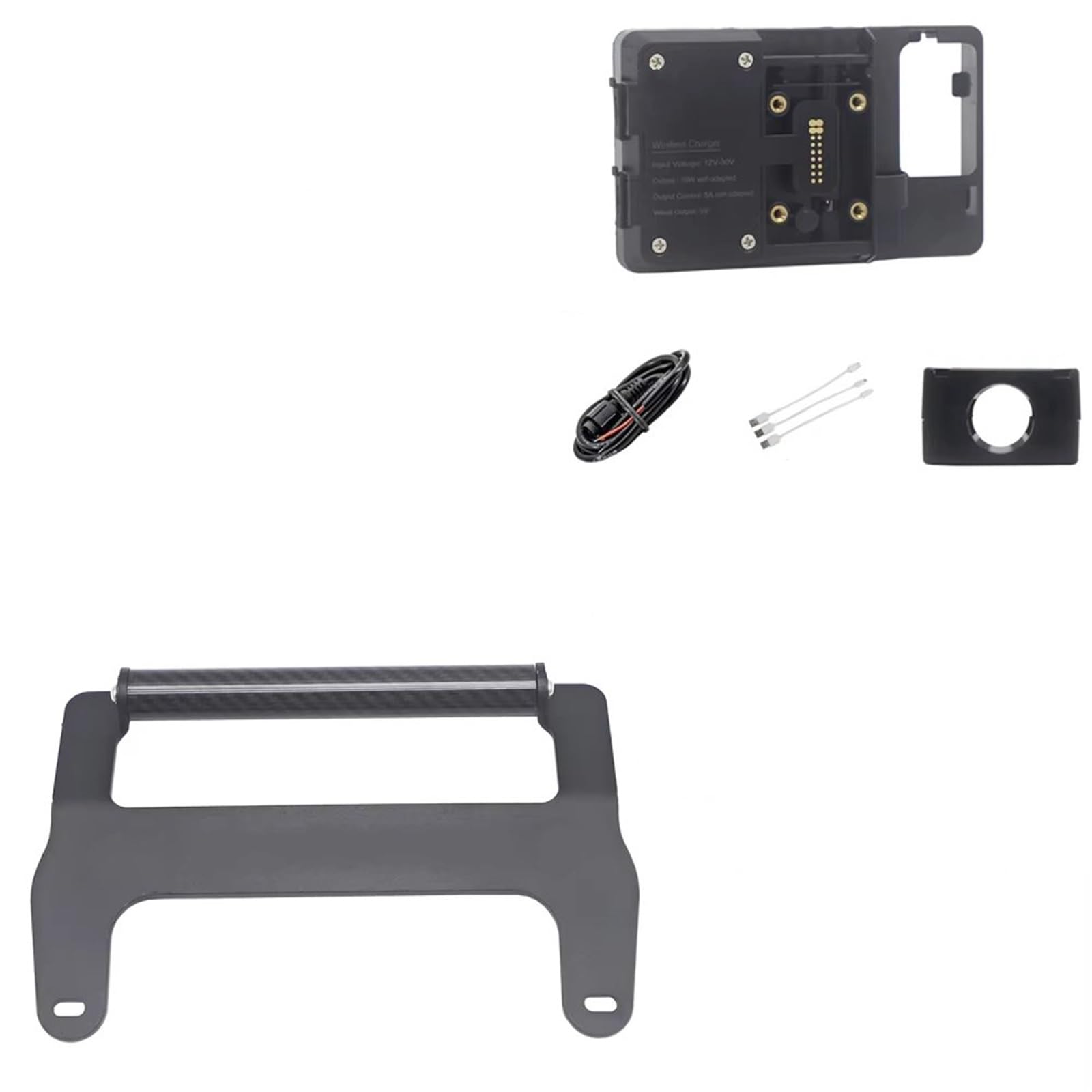 Navigationshalterung Motorrad -Front -Mobiltelefon -GPS -Halterungshalterung USB Und Drahtloser Ladeständer Für SYM Für Maxsym TL 500 TL500 2020 Telefonständerhalter GPS(22mm Wireless Stand) von Btnuahq