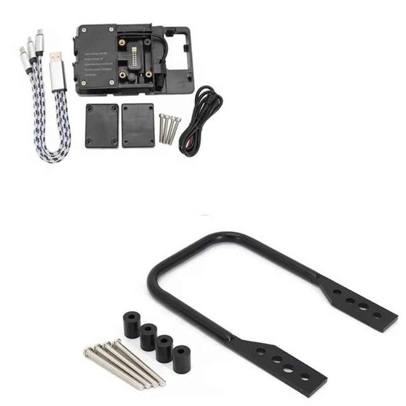 Navigationshalterung Motorrad GPS Navigation Halterung USB Lade Für Smartphone Halter Moto Zubehör Für F 900 XR F900XR F900xr F 900 Xr Telefonständerhalter GPS(BC) von Btnuahq
