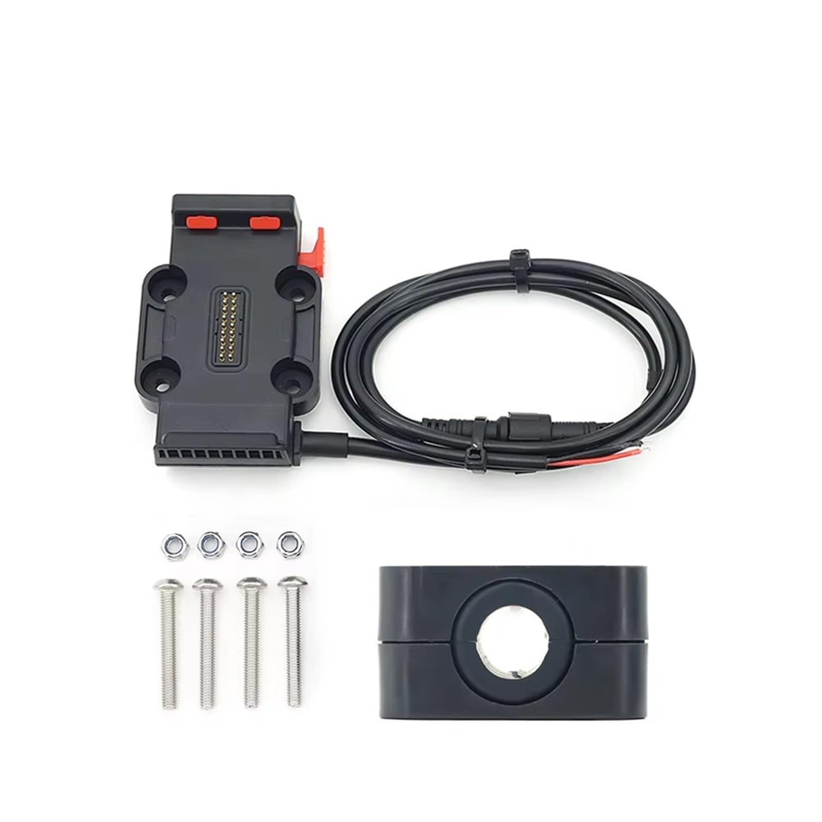 Navigationshalterung Querstange Roll Bar Telefon Navigation Halterung Basis R1250GS CRF1100L F900XR R18 Für Alle Motorrad Drahtlose Aufladen 12mm 16mm 22mm Telefonständerhalter GPS(Red Base 12mm) von Btnuahq