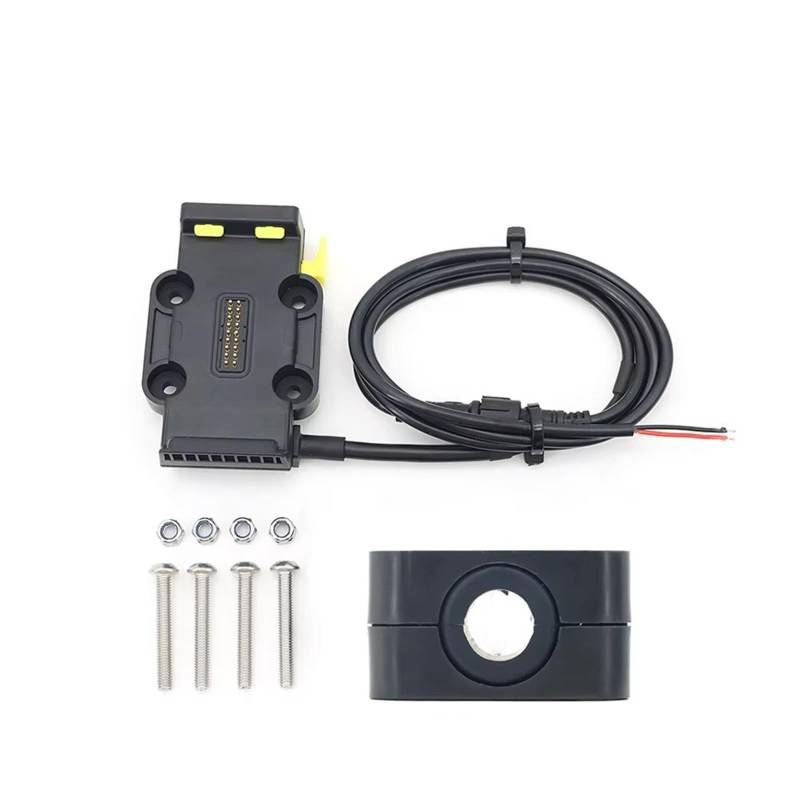 Navigationshalterung Querstange Roll Bar Telefon Navigation Halterung Basis R1250GS CRF1100L F900XR R18 Für Alle Motorrad Drahtlose Aufladen 12mm 16mm 22mm Telefonständerhalter GPS(Yellow Base 12mm) von Btnuahq