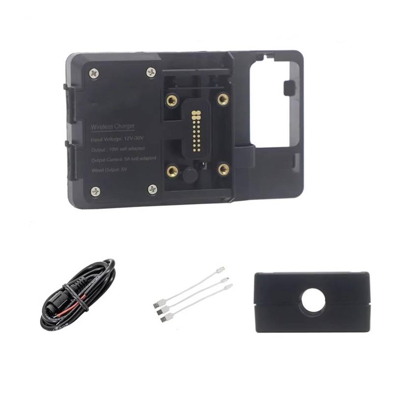 Navigationshalterung Wireless Für Ladegerät Schnelle Lade Handy-Navigation Halterung Für R1250GS R1200GS Für ADV S1000XR F650GS F850GS F900R R1200RS Telefonständerhalter GPS(Wireless 12mm Clip) von Btnuahq