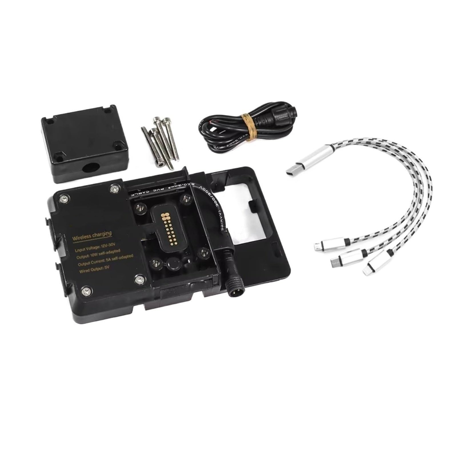 Navigationshalterung Zubehör Wireless USB Handy Lade Halter GPS Navigation Halterung Für Tiger 1200 GT Für Explorer Für Rally Für Explorer 2022 - Telefonständerhalter GPS(Wireless Charging) von Btnuahq