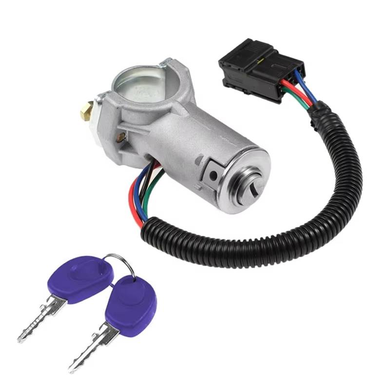 Türschloss Stellmotor Für Iveco Für Daily MK4 2006 2007 2008 2009 2010 2011 2012 Zündschloss Barrel Schalter Starter Mit Schlüssel 2996075 2996076 Türverriegelungsaktuator von Btnuahq