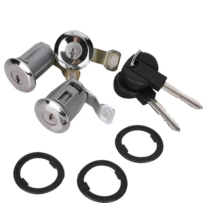 Türschloss Stellmotor Für Peugeot Für Partner Für Berlingo Für Xsara Für Picasso 1996-2000 252522 Barrel Türschloss Zylinder Set Mit Zwei Schlüssel Türverriegelungsaktuator(3 Lock cylinders) von Btnuahq