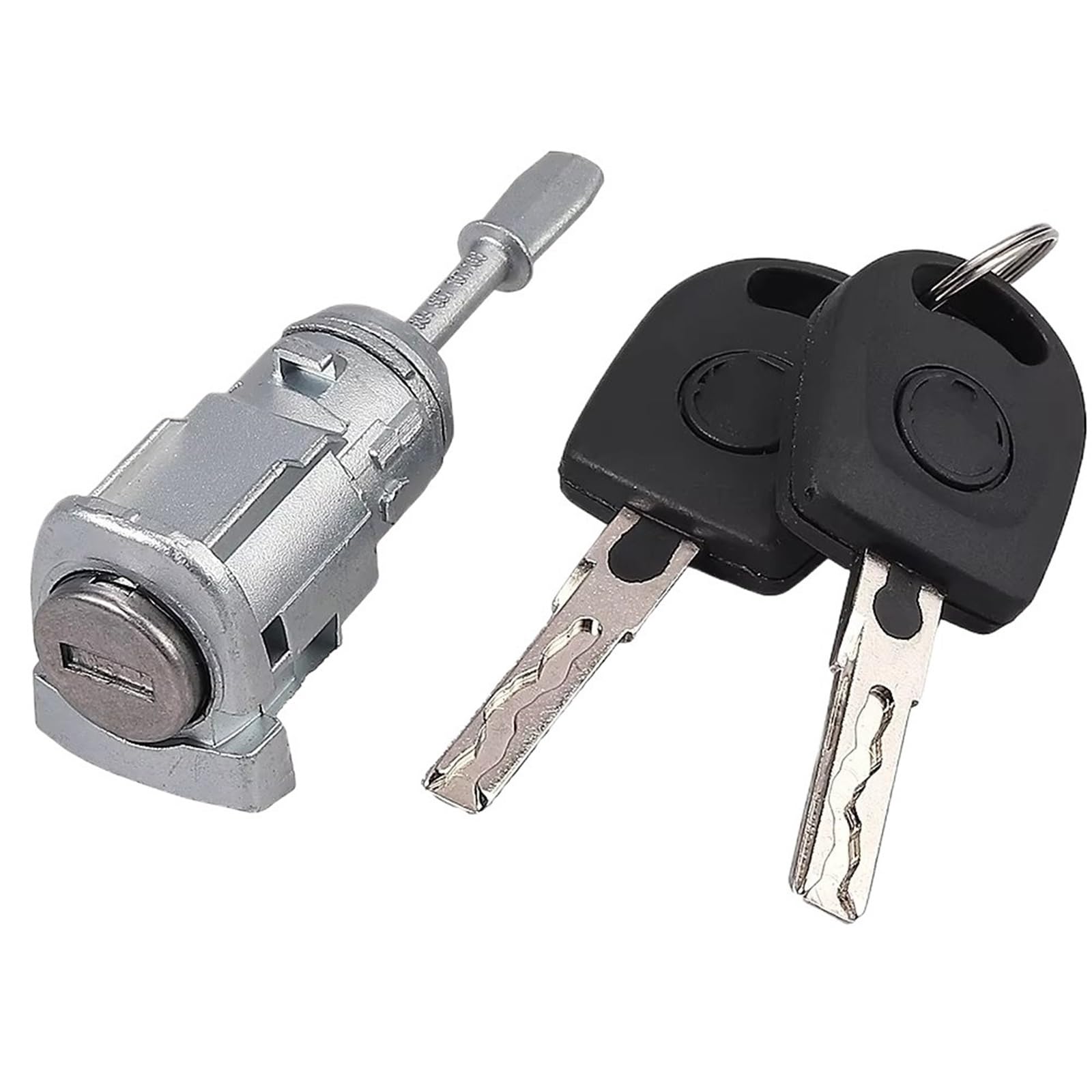 Türschloss Stellmotor Für VW Für Golf 4 Mk4 IV Für Bora Für Jetta Für Passat Für Lupo Für Polo 9N Vorne Links Zylinder-mit 2X Schlüssel 604837167 Türschloss Türverriegelungsaktuator von Btnuahq