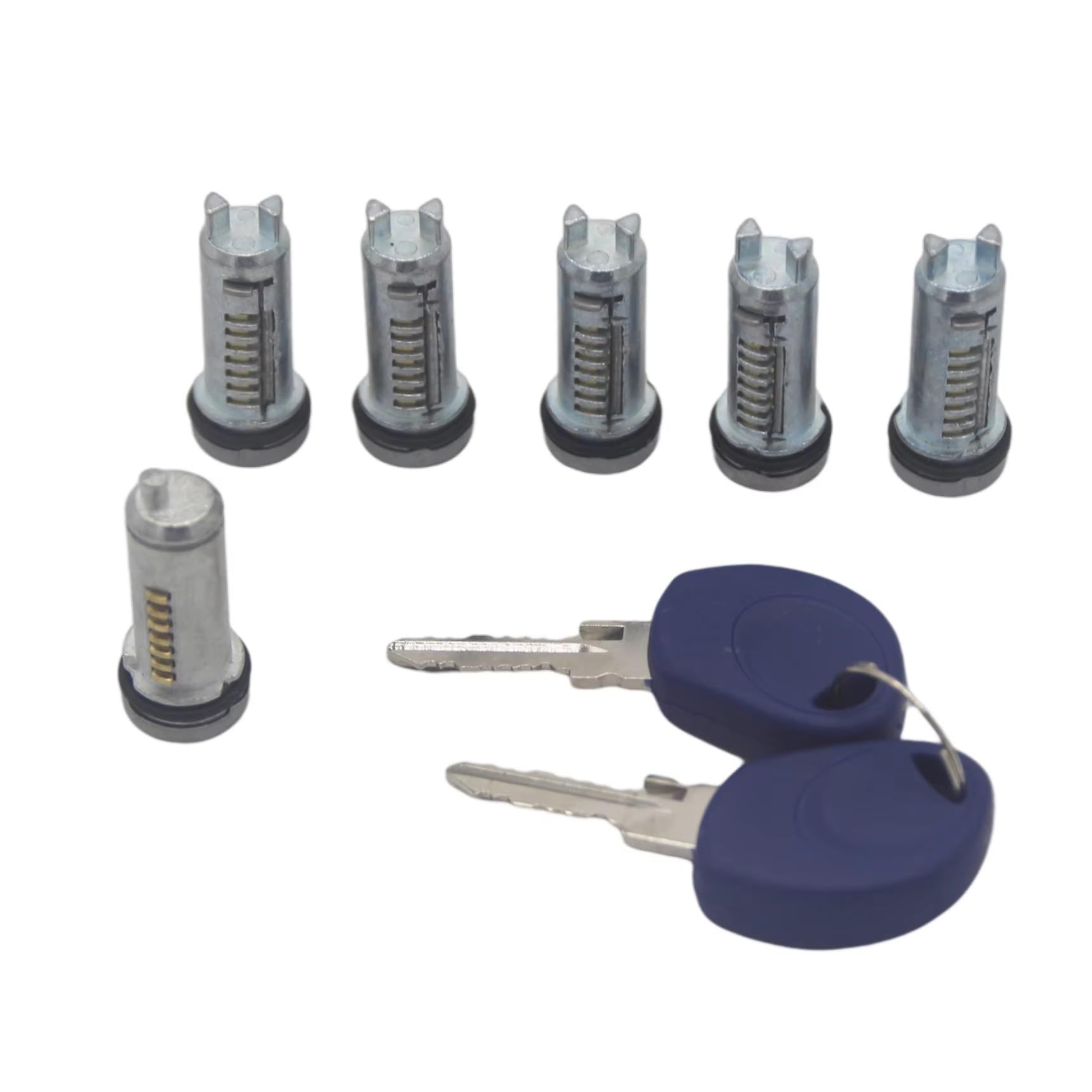 Türschloss Stellmotor TÜRSCHLOSSZYLINDER FÜR IVECO FÜR Daily 2000-2012 2996076 2996075 2992551 2991727 Türverriegelungsaktuator(Blue Keys) von Btnuahq
