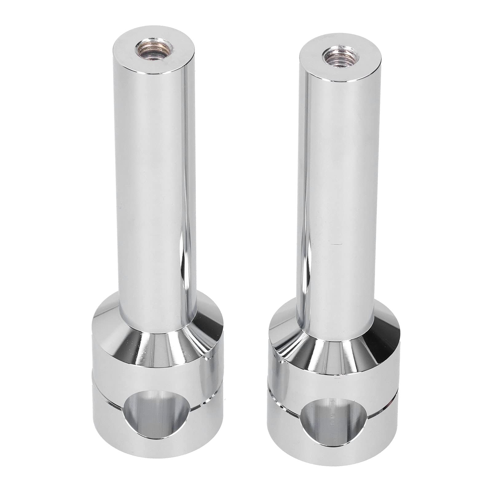 1 Paar Motorrad Lenker Riser 22mm Runde Lenkererhöhungen Universal Chrom Aluminiumlegierung Aufzug Lenkerhalter Lenkerklemme für Motorrad Modifikation, Silber 1 Paar Motorrad Lenker Riser 22mm Runde Lenkererhöhungen Universal Chrom Aluminiumlegierung Aufzug Lenkerhalter Lenkerklemme für Motorrad Modifikation, Silber von Buachois