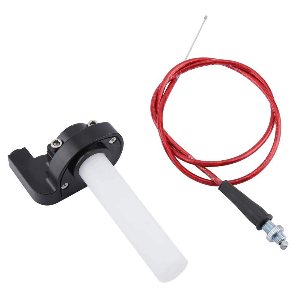 Gasgriff Griff Kabel, Motorrad Lenker Gasdrehgriff, 11,5 Cm/4,5 Zoll Schnellspanner Gasdrehgriff, Gasgriffdrehung mit Kabel Schnelldrehende Drosselklappe Griff für 4 Takt Fahrräder mit 50–250 Cm³ Gasgriff Griff Kabel, Motorrad Lenker Gasdrehgriff, 11,5 Cm/4,5 Zoll Schnellspanner Gasdrehgriff, Gasgriffdrehung mit Kabel Schnelldrehende Drosselklappe Griff für 4 Takt Fahrräder mit 50–250 Cm³ von Buachois