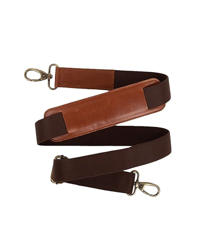 Buckle & Seam Taschengurt Taschengurte Zum Wechseln Schultergurt Für Taschen Tragegurt Schulterriemen Gurt Tasche Taschenriemen Gurte Breit Umhängetasche Riemen Bag Strap Handtaschen (Cognac) von Buckle & Seam