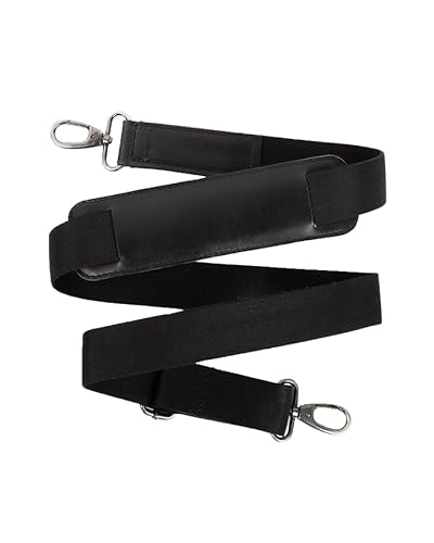 Buckle & Seam Taschengurt Taschengurte Zum Wechseln Schultergurt Für Taschen Tragegurt Schulterriemen Gurt Tasche Taschenriemen Gurte Breit Umhängetasche Riemen Bag Strap Handtaschen (Schwarz) von Buckle & Seam