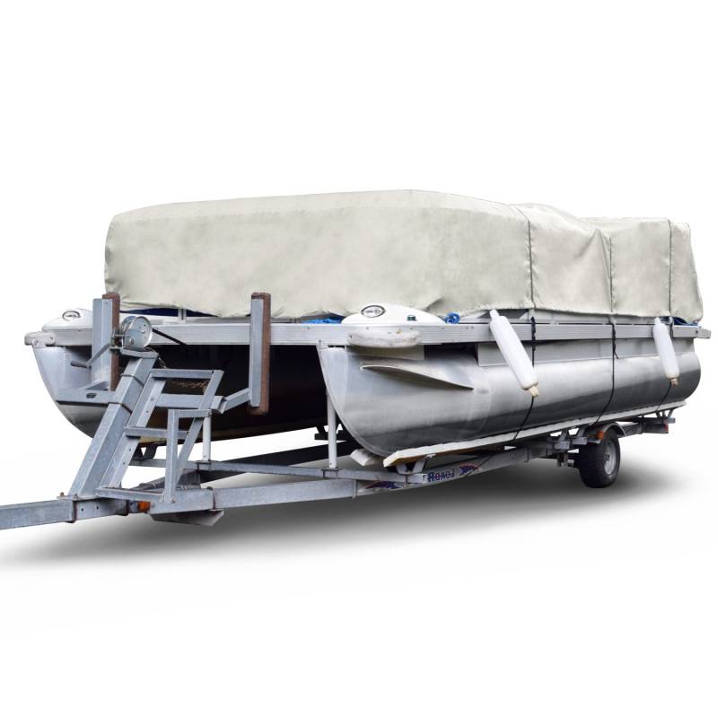 Budge P-300-2 Pontonabdeckung, 300 Denier, Grau, 50,8-61,2 cm lang (Strahlbreite bis zu 279,4 cm), leicht, wasserdicht, UV-beständig. von Budge
