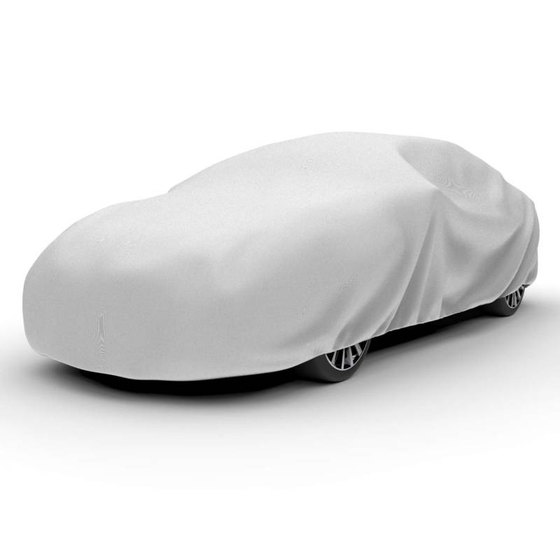 Budge Protector V Autoabdeckung, 5-lagig, Premium-Wetterschutz, wasserdicht, staubdicht, UV-behandelt, Autoabdeckung, passend für Autos bis 670,6 cm, Grau von Budge