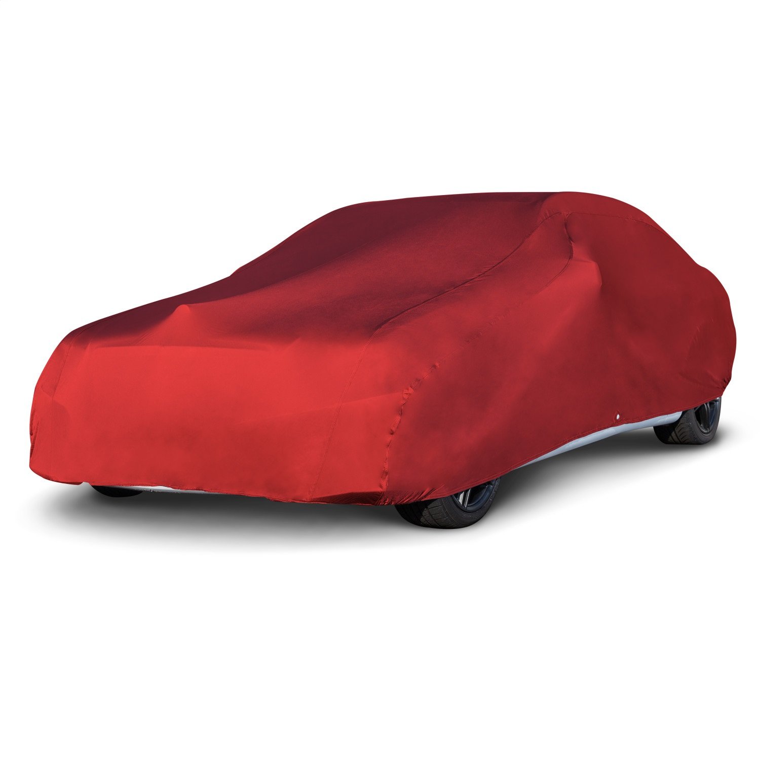 Budge RSC-3 Indoor Stretch Car Cover, Luxury Indoor Protection, Soft Inner Lining, Breathable, Dustproof, Car Cover fits Cars up to 200", Red, Size 3: Fits up to 16'8" von Budge