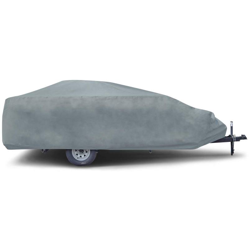 Budge - RVRB-62 Klappbare Wohnmobil-Abdeckungen, passend für zusammenklappbare Wohnmobile, 30,5 cm bis 38,1 cm lang (Grau, Polypropylen) von Budge