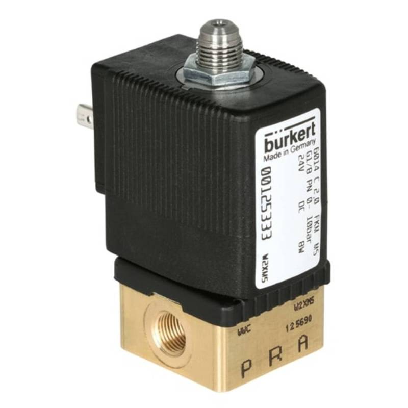 Bürkert Direktgesteuertes Ventil 125342 6014 230 V/AC Gehäusematerial Messing Dichtungsmaterial FKM 1 St. von Bürkert