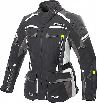 Büse Highland II, Textiljacke wasserdicht Damen - Schwarz/Hellgrau/Dunkelgrau - 52 Büse Highland II, Textiljacke wasserdicht Damen - Schwarz/Hellgrau/Dunkelgrau - 52 von Büse