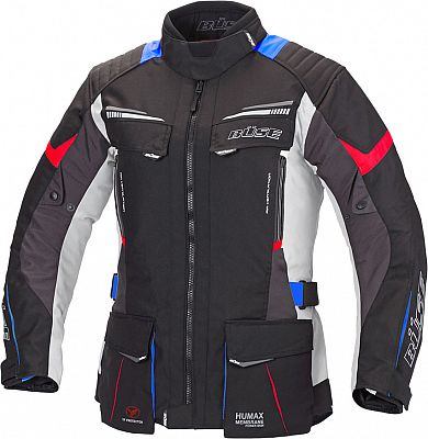 Büse Lago Pro, Textiljacke Damen - Schwarz/Grau/Blau/Rot - 38 von Büse