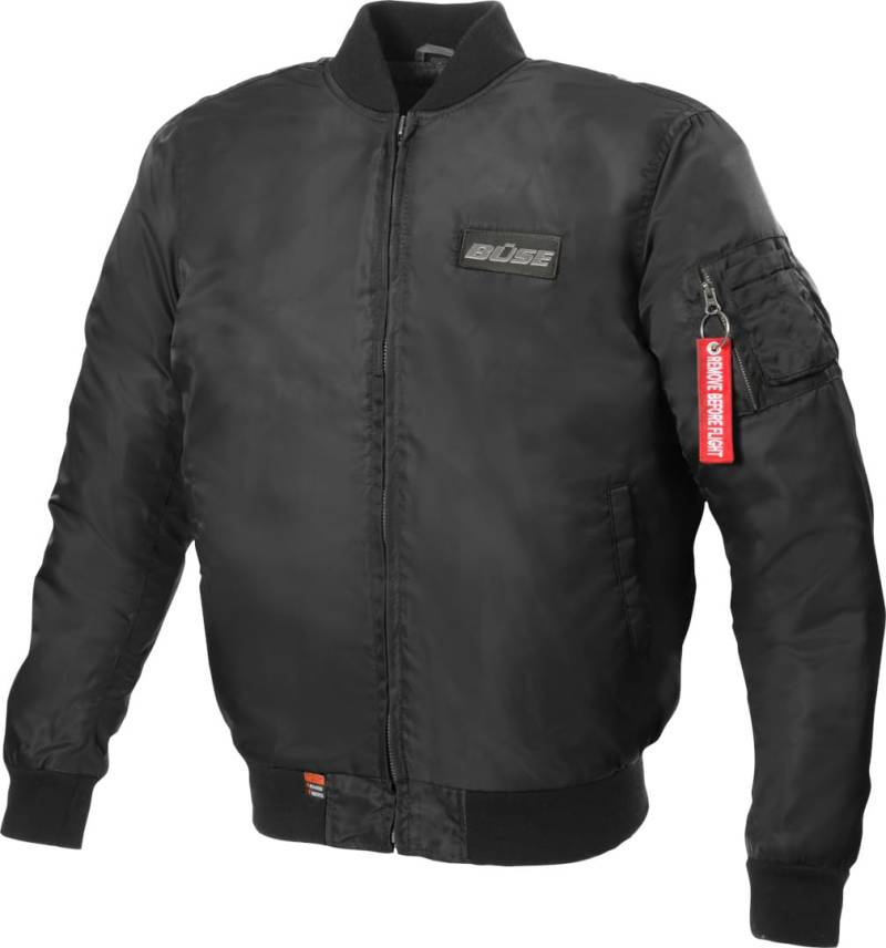 Büse Motorradjacke Kingman schwarz, Bomberjacke mit Kevlar und Protektoren (58) von Büse