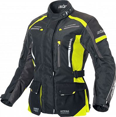 Büse Torino II, Textiljacke wasserdicht Damen - Schwarz/Neon-Gelb - 36 von Büse